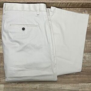 Peter Millar Collection Perfect Poplin Pants Men 35 Stone Beige Silk Blend